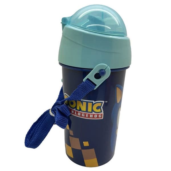 Gourde - Sonic the Hedgehog - 500 ml - Fällbar kork - Rem - Plast