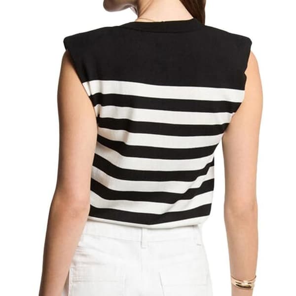 Pull Noir/Blanc Kvinna Morgan Randig