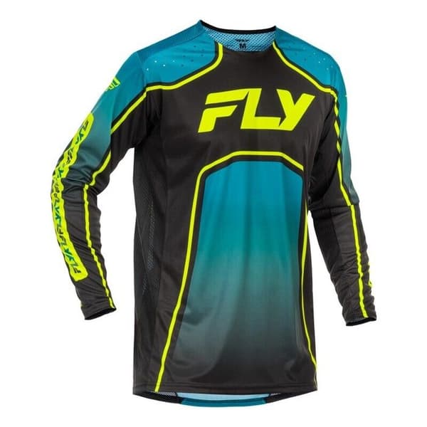 Maillot Fly Racing Rayce - teal/svart/lime