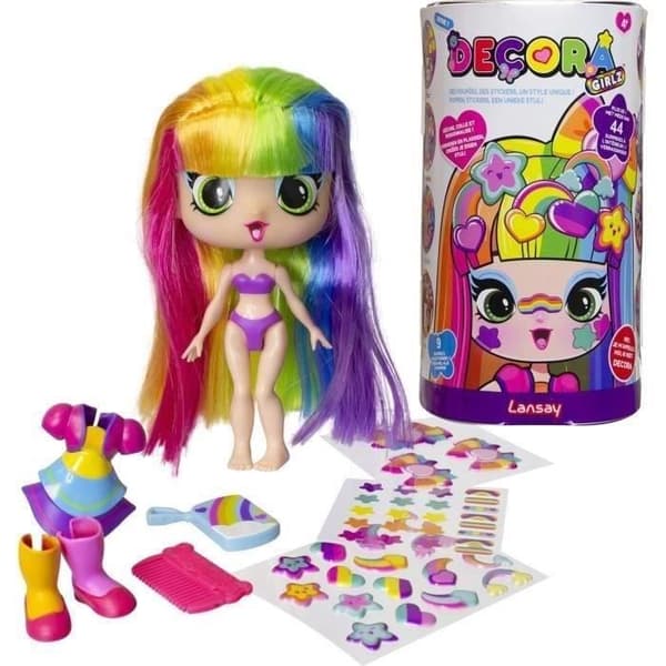 Docka - LANSAY - 55101 - Decora Girlz - Minimodedockor att anpassa - Decora