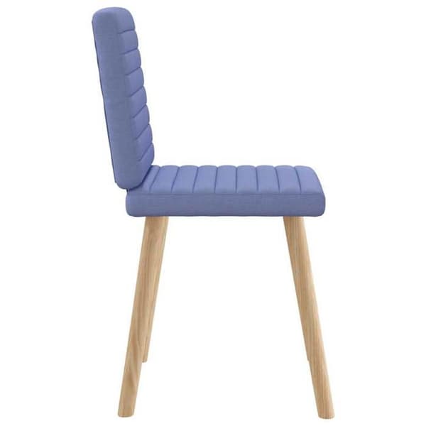 vidaXL Matstolar set om 2 blå jeans tyg 4101184