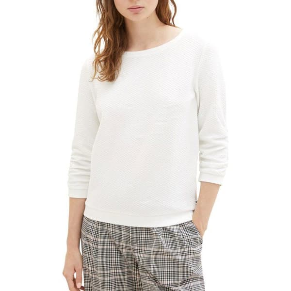 Träningsjacka - TOM TAILOR - 1039979 - Off White - Dam - Inomhus