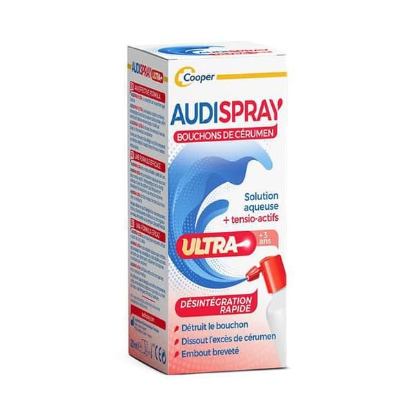 Audispray Ultra öronvaxproppar 20ml