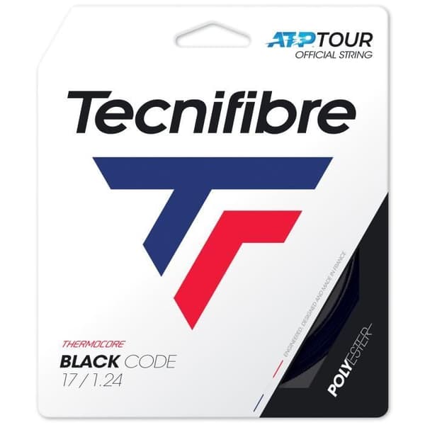 Tecnifibre Black Code 12m String - Färg:Black Gauge:128