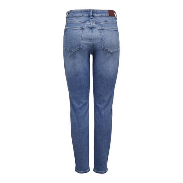 Jeans med hög midja för kvinnor Only Emily - medelblå denim