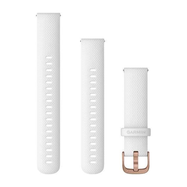 Urtavla - Garmin - Snabbkoppling - Silikon - 18 mm - Vit/Rosa
