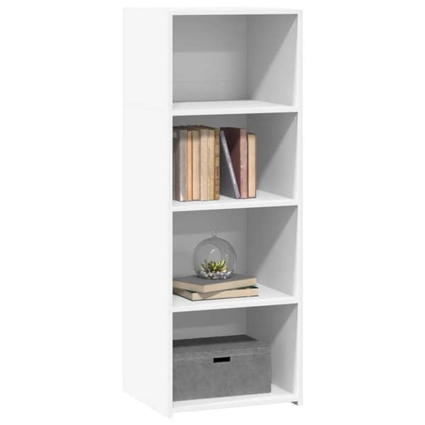 vidaXL Buffé hög vit 45x41x124 cm ingenjörsträ 846390