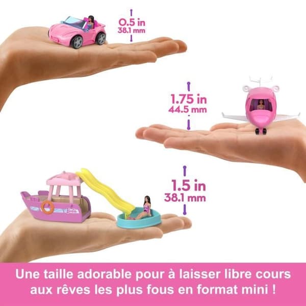 Barbie-docka och fordon Mini BarbieLand-sortiment HYF38