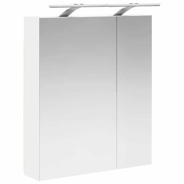 vidaXL Badrumsspegelskåp Vit 60 x 14,5 x 70 cm 889063