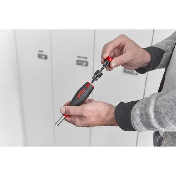 WIHA PocketMax magnetisk bitshållare skruvmejsel + 8 standardbits - 45292