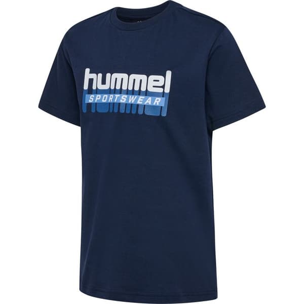 T-shirt barn Hummel Tukas - black iris 2