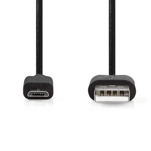 USB-kabel - Nedis - CCGL60500BK20 - 2,00 m - USB 2.0 - Svart