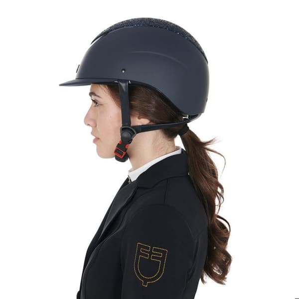 Ridhjälm för kvinnor Equestro - Blå - M (55/57 cm)