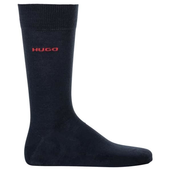 Strumpor Herr - HUGO - enfärgad, Paket med 2 - Blå