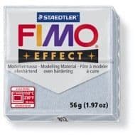 Bakmasa lera EFFECT - FIMO - Silver glitter - 56 g