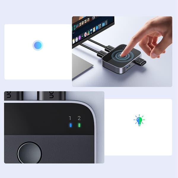 KVM-switch - Ugreen - 35313 - USB 3.0 - 5 Gbps - Plug and Play