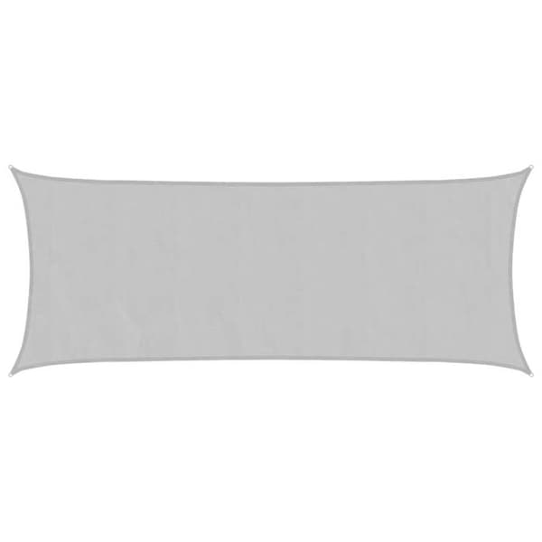 vidaXL Ljusgrå skuggduk 5x2 m 100% polyester oxford 4000539
