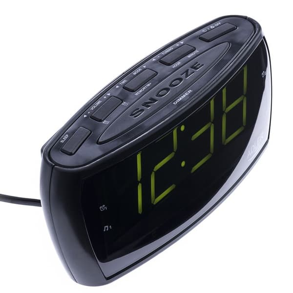 Adler AD 1121, Klocka, Analog och digital, AM,FM, Autotuning, LED, Grön