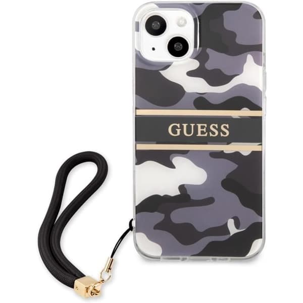 Hårt skal - Guess - iPhone 13 - Kamouflagemönster - Stötskydd - Eleganta