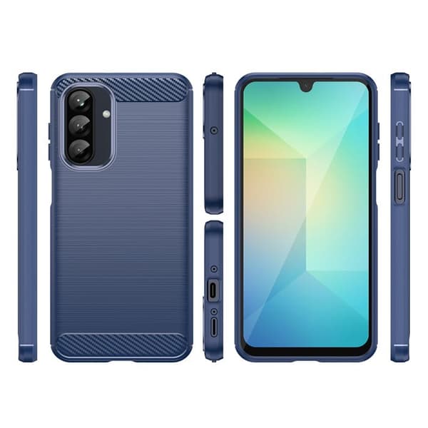 Siliconfodral för Samsung Galaxy A26 Carbon Case - blå