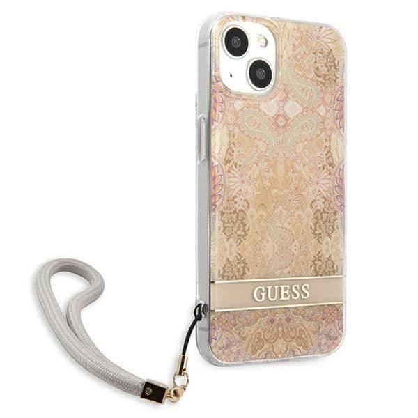 Gissa Blomma Snöre - Coque för iPhone 13 mini (Guld) - 3666339040512