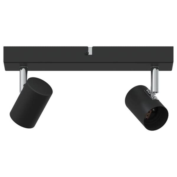 Spotlight - Justerbar - Svart - E27 - Metall - Dimbar
