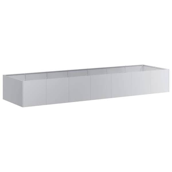 vidaXL Blomlåda 280x80x40 cm galvaniserat stål 860764