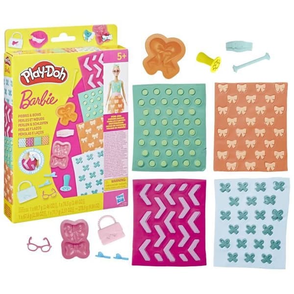 Play-Doh Barbie Pärlor och knutar, påfyllningar för modellera-set