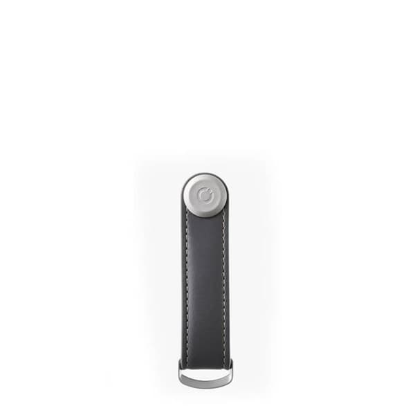Nyckelorganisatör - Orbitkey - Läder - Kolgrå sömnad - Rostfritt stål
