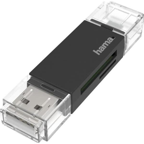 Kortläsare - Hama - 00200130 - mikro USB2.0 - USB2.0 - Vit