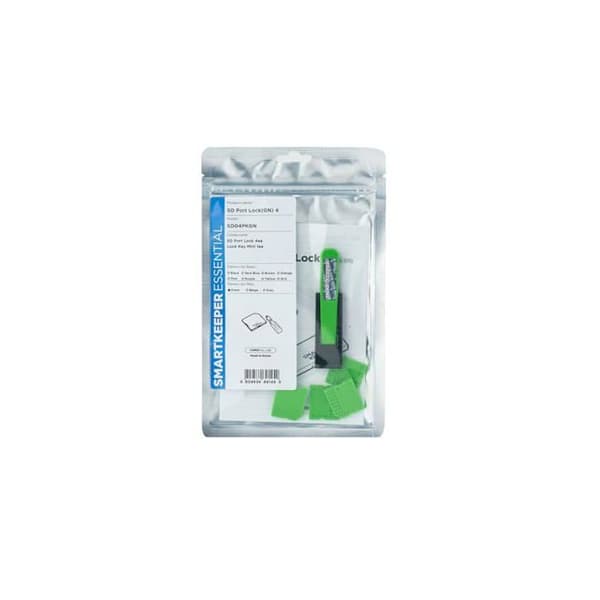 Portblocker SD - Smart Keeper - SD04PKGN - Grön - 4-pack - Nyckellås
