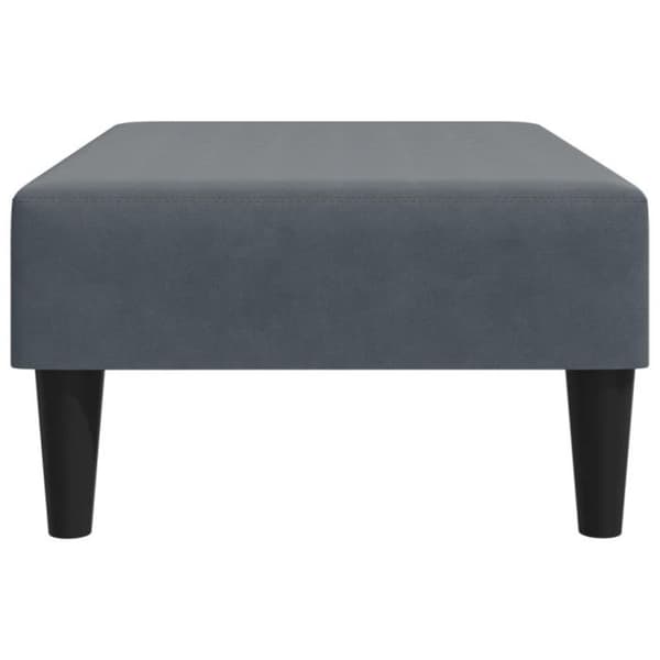 Reposefot mörkgrå 77x55x31 cm sammet