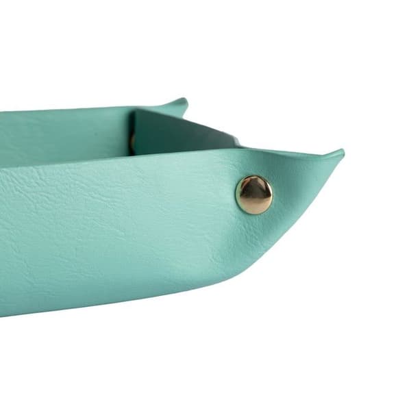 Vide-poche - HM1756 - Rektangulär konstläder - 19 x 19 cm - Blå