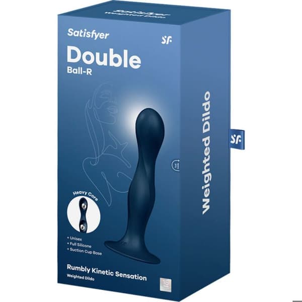 Dildo silikon dubbelkulor - Satisfyer Double Ball-R - Sugpropp