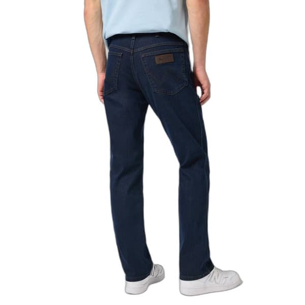 Wrangler Texas - Blå jeans regular herr, stretchbomull (86% bomull)