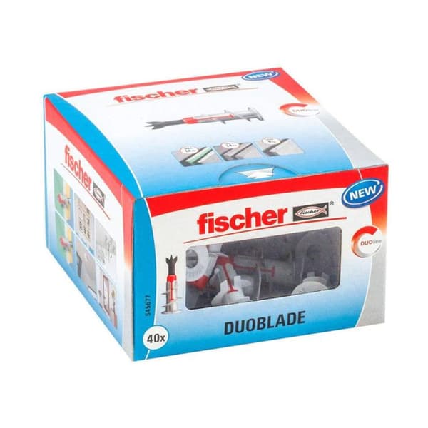 Fischer 545677 DUOBLADE LD Plugg för gipsskivor 44 mm 40 st