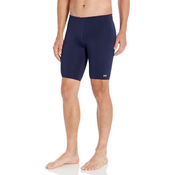 Tyr Badbyxor - SDUS7A - Durafast Elite Solid Jammer Badkläder för Herr Blå Kungstorlek 34