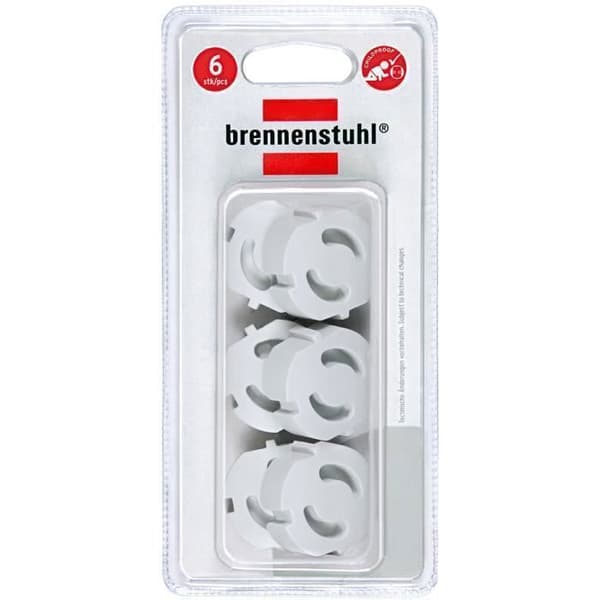 Brennenstuhl Barnskydd, Grå, 38 x 38 x 16 mm