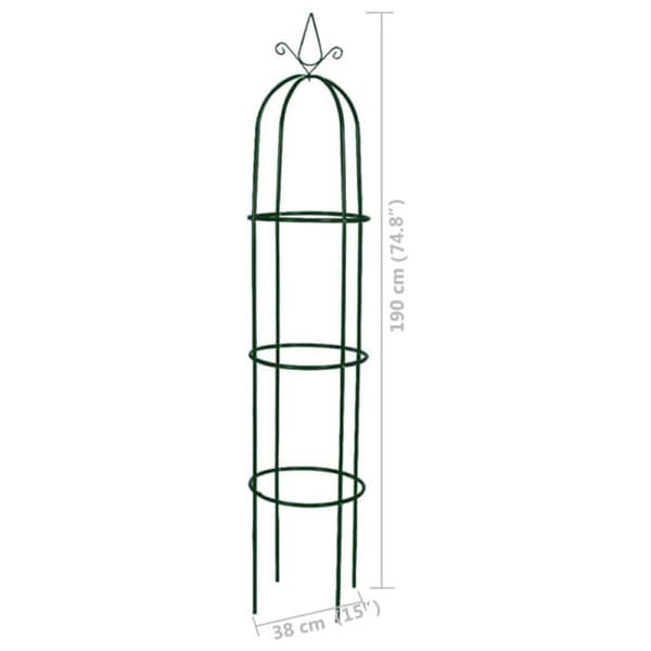 vidaXL Garden Arch Tower 2 st