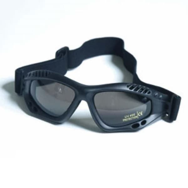 Mil-Tec Commando Goggles Air Pro Smoke Lens svart båge