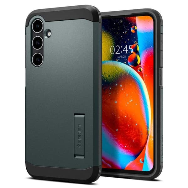 Mobilskal - SPIGEN - Samsung Galaxy S23 FE - Abyssgrön - Stötmotstånd - Robust material