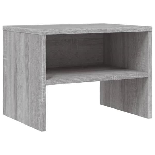 vidaXL Sonoma Sängbord Grå 40x30x30 cm Konstruerat trä 815239