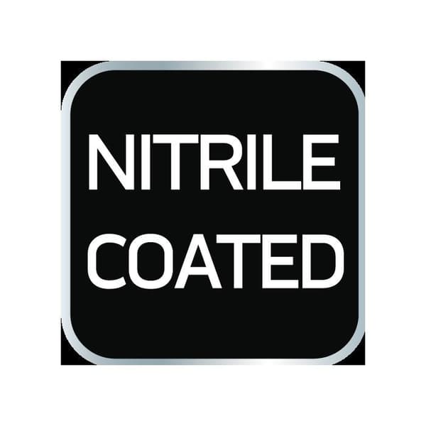 Arbetsvantar, polyester belagda med nitril (sand), 4131X, storlek 8