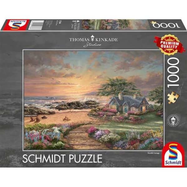 Pussel 1000 bitar: Thomas Kinkade: Stuga vid havet