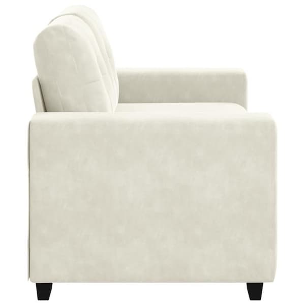 Kökssoffa Loveseat Crème 120 cm i Sammet