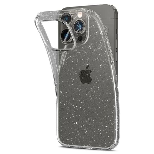 Coque för iPhone 14 Pro Max - Spigen Liquid Crystal Glitter - Crystal Quartz