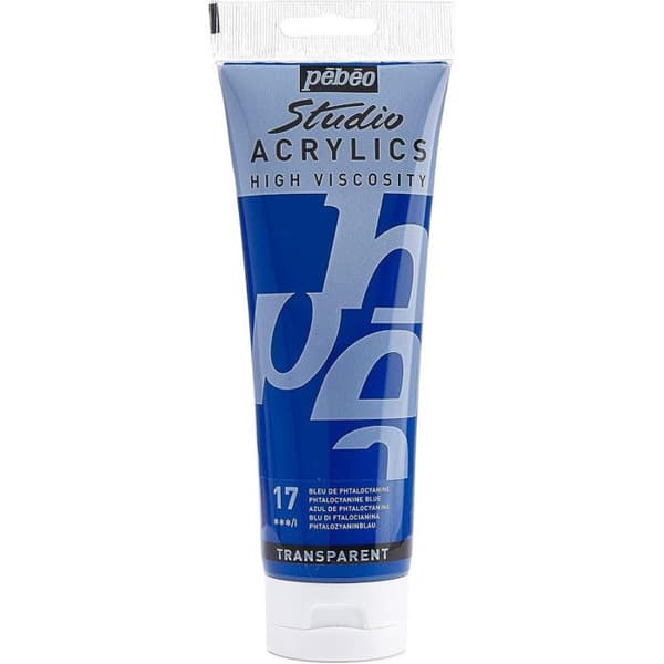 Akrylfärg - PEBEO - Studio High Vicosity - 250 ml - Ftalocyaninblå - Matt