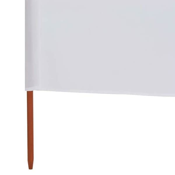 vidaXL 3 Panel Rumsavdelare Tyg 400x80 cm Sandvit