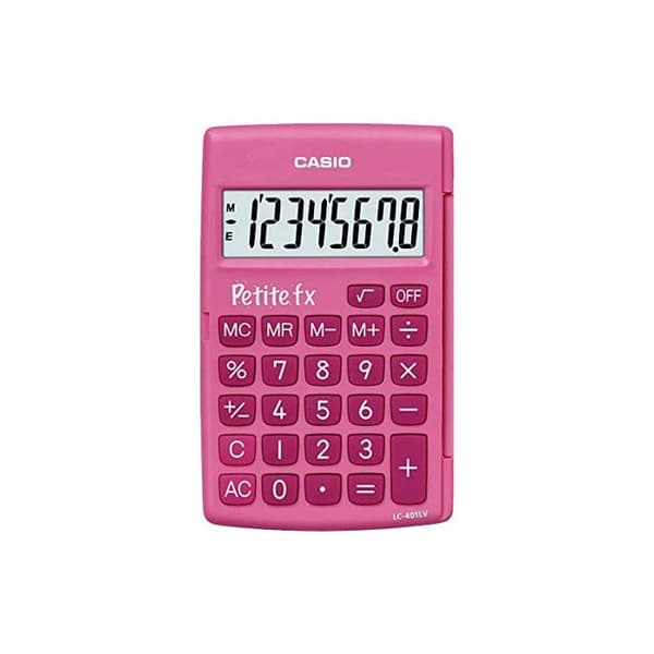 Casio Small Fx Skolkalkylator Rosa