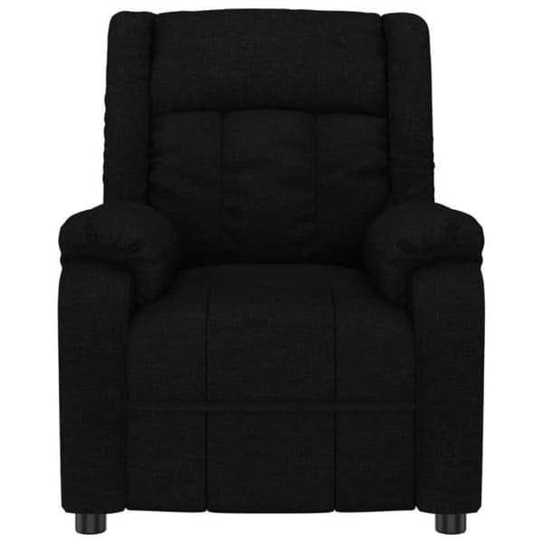 348110 vidaXL Recliner Svart Tyg